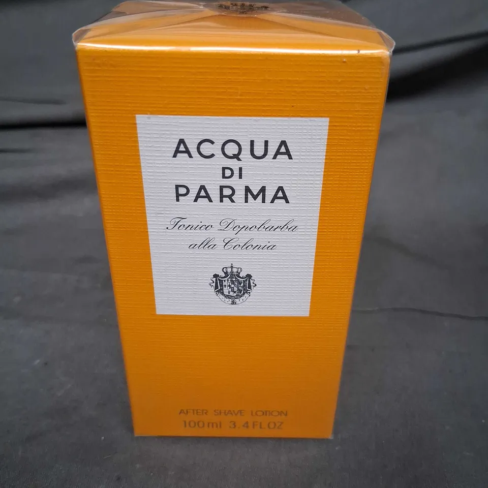 BOXED AND SEALED ACQUA DI PARMA TONICO DOPOBARBA ALLA COLONIA AFTER SHAVE LOTION 100ML