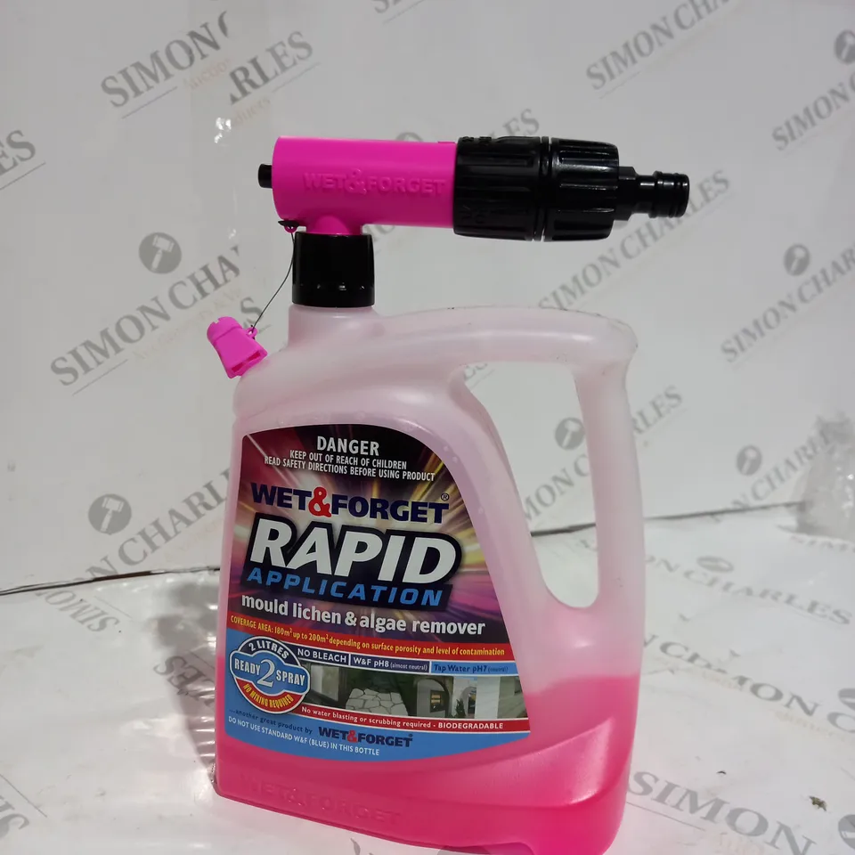 WET & FORGET RAPID 2 LITRE BOTTLE WITH SNIPER NOZZLE