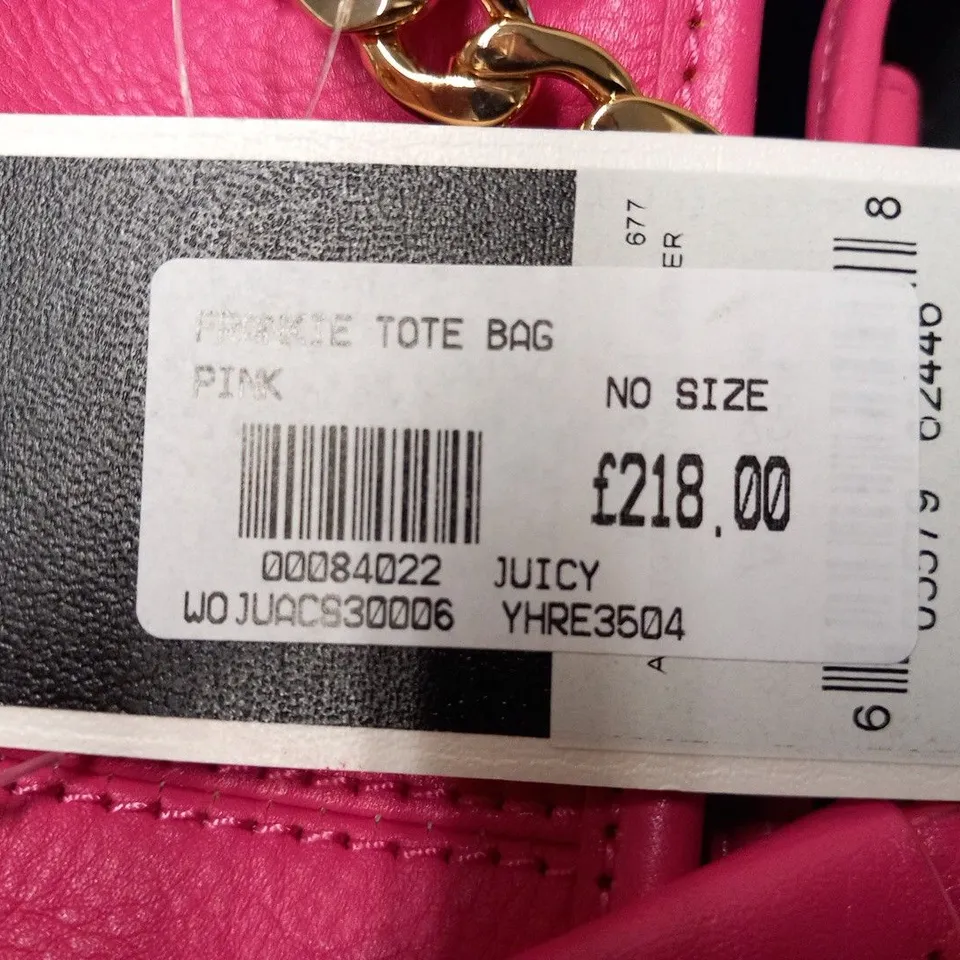 JUICY COUTURE FRANKIE TOTE BAG PINK