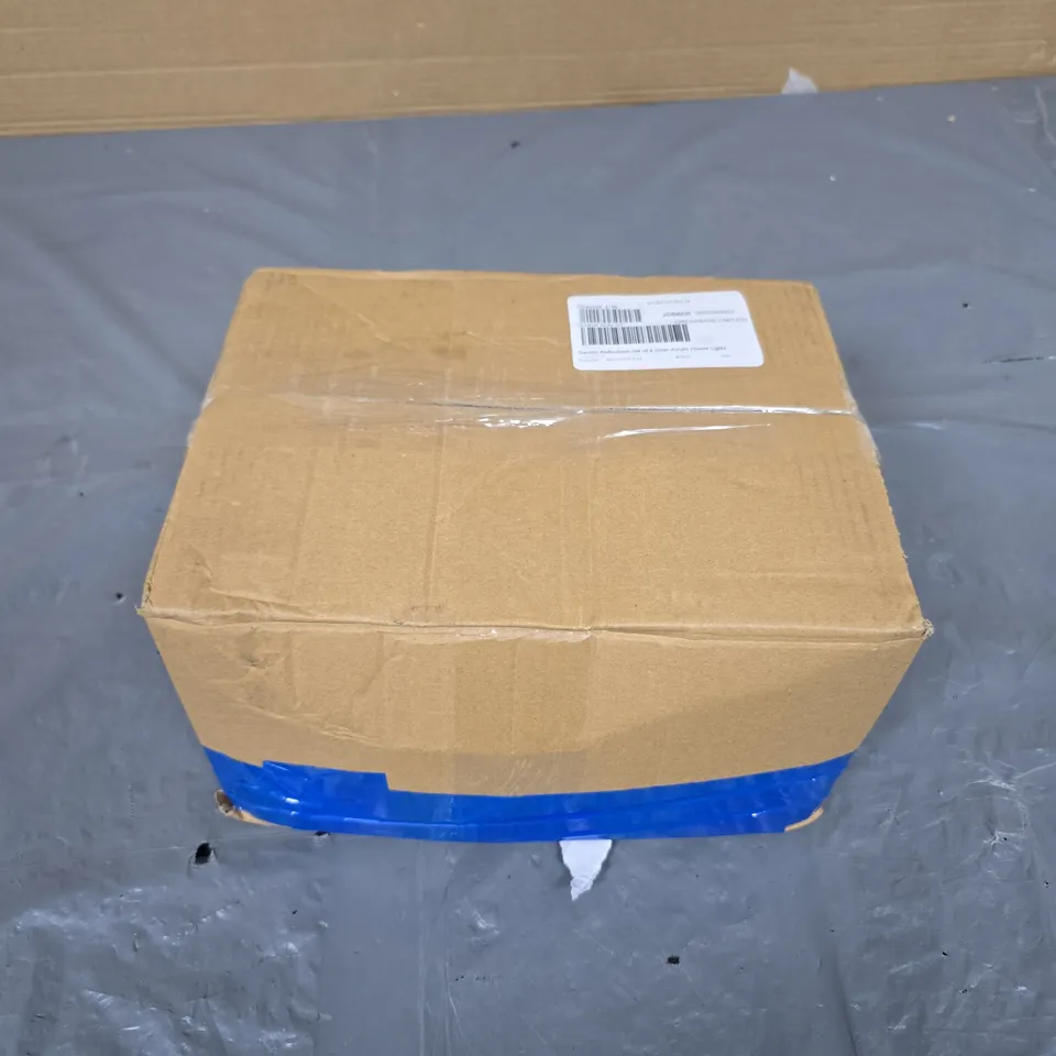 GARDEN REFLECTIONS SET OF 4 SOLAR ACRYLIC FLOWER LIGHTS