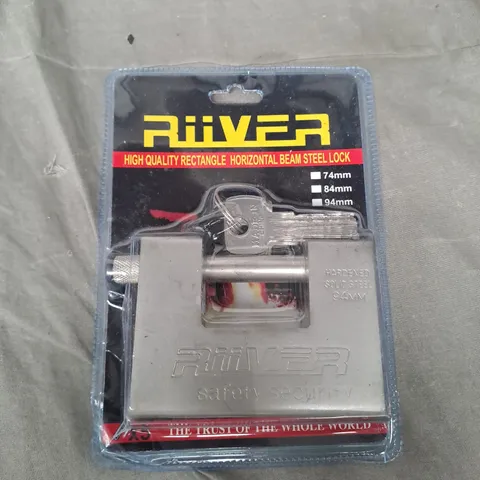 RIVER RECTANGLE HORIZONTAL BEAM STEEL LOCK - 94MM