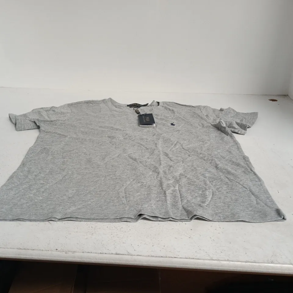 POLO RALPH LAUREN CUSTOM FIT GREY T-SHIRT – SIZE L (MEN'S)