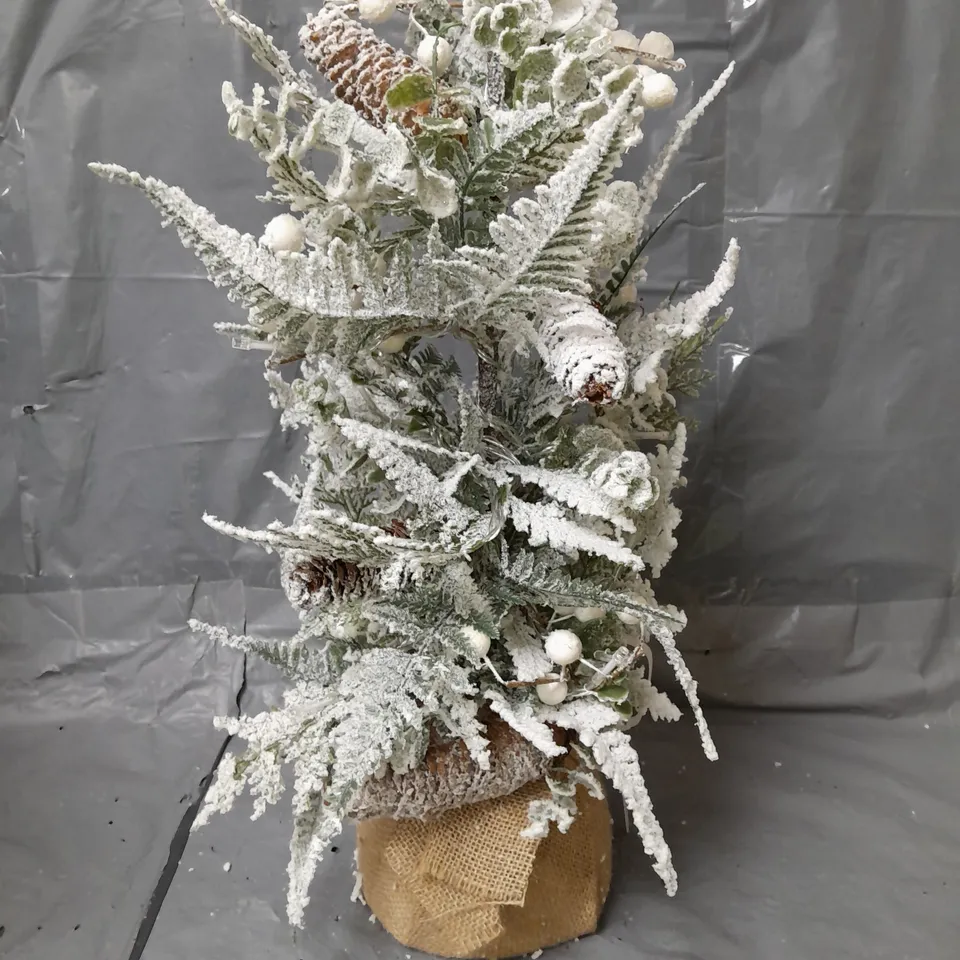 MISTLETOE AND FERN LIT TABLETOP TREE RRP £27.99