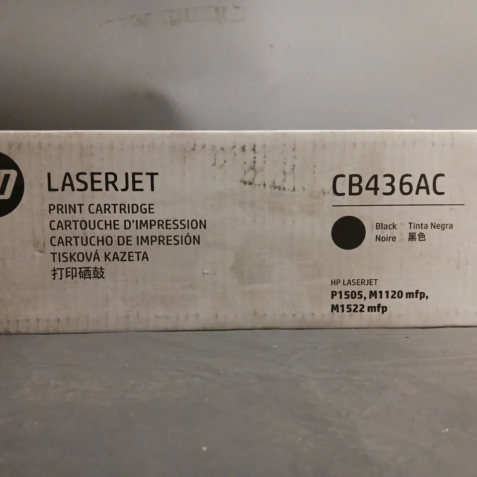 BOXED HP LASER JET PRINT CARTRIDGE CB436AC