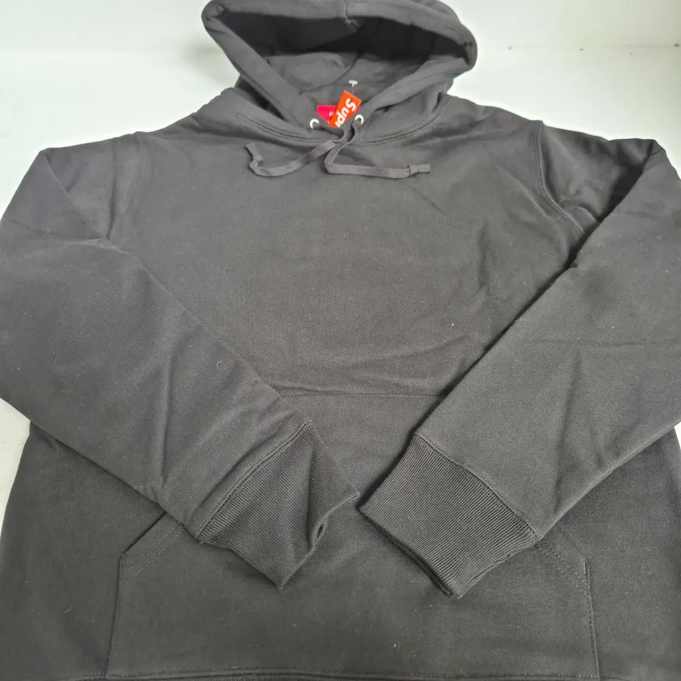 SUPREME BLACK HOODIE - SIZE M