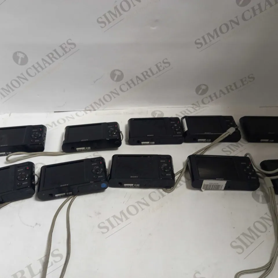 LOT OF 10 BLACK SONY CYBER-SHOT DSC-W810