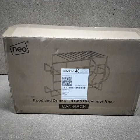 BOXED NEO FOOD AND DRINKS CAN DISPENSER RACK