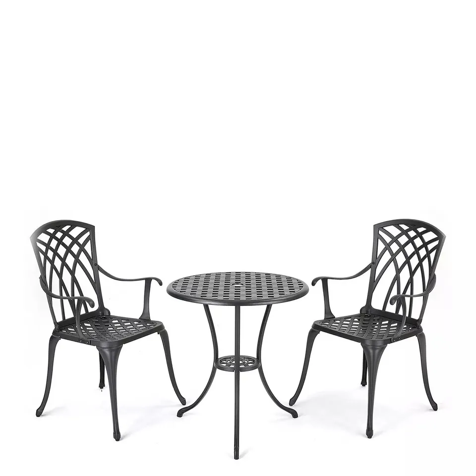 CAST ALUMINIUM BISTRO SET - COLLECTION ONLY