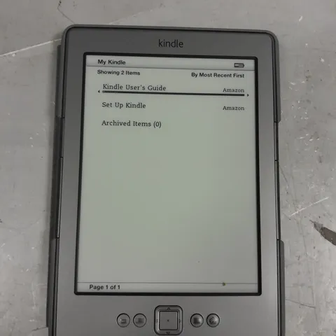 AMAZON KINDLE E-READER & PROTECTIVE CASE