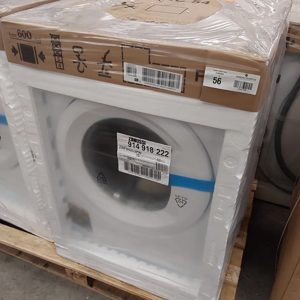ZANUSSI ZWF842C3PW WASHING MACHINE, 8KG, 1400 SPIN, WHITE, C RATED