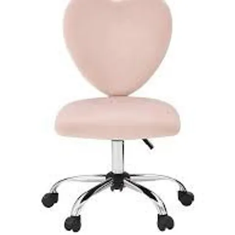 HEART PINK OFFICE CHAIR