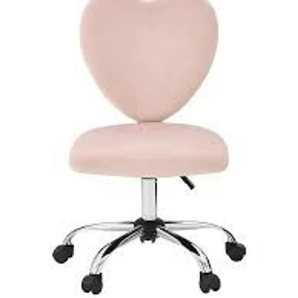 HEART PINK OFFICE CHAIR RRP £69