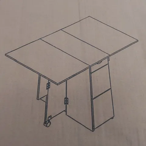 BOXED MEERVEIL KITCHEN TABLE - WHITE & NATURAL 