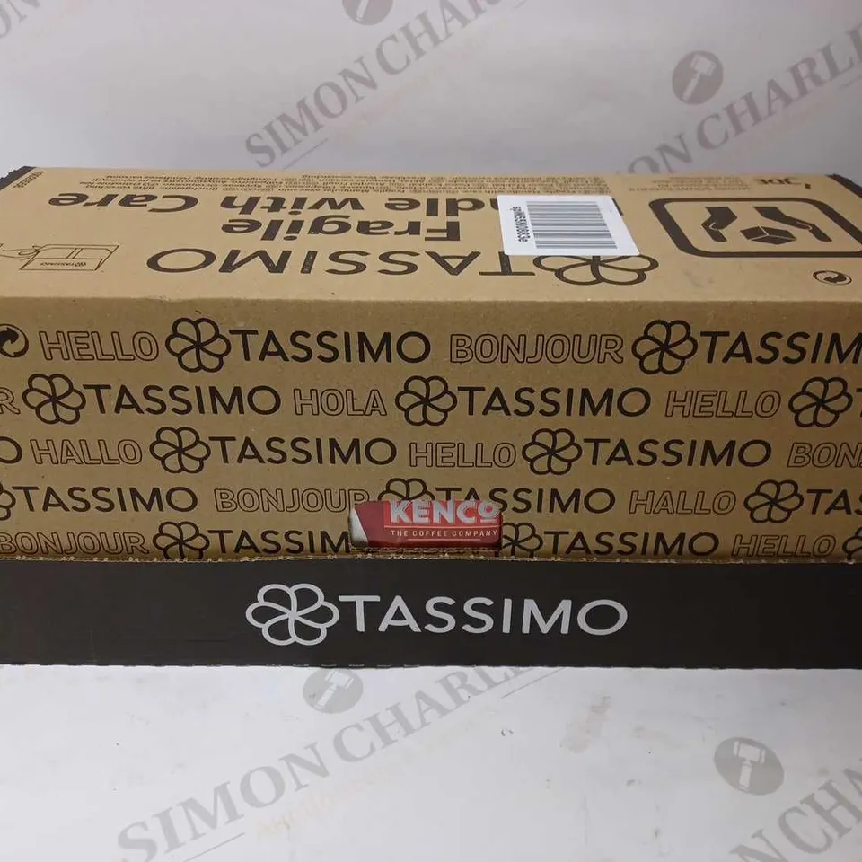 BOX OF TASSIMO KENCO COLUMBIAN COFFEE