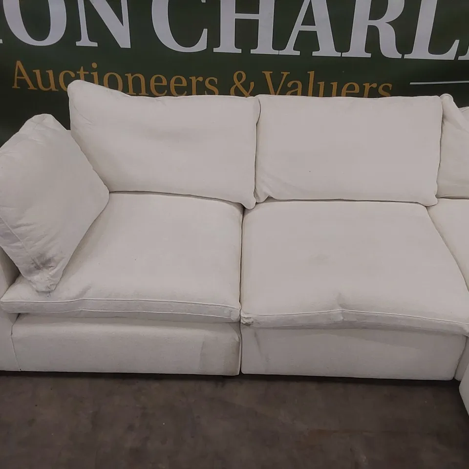 QUALITY DESIGNER MODSOFA FABRIC UPHOLSTERED CORNER SOFA