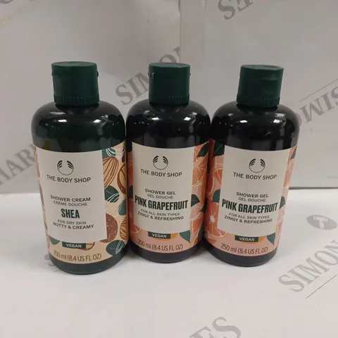 3 X THE BODY SHOP SHOWER GEL & CREAM 