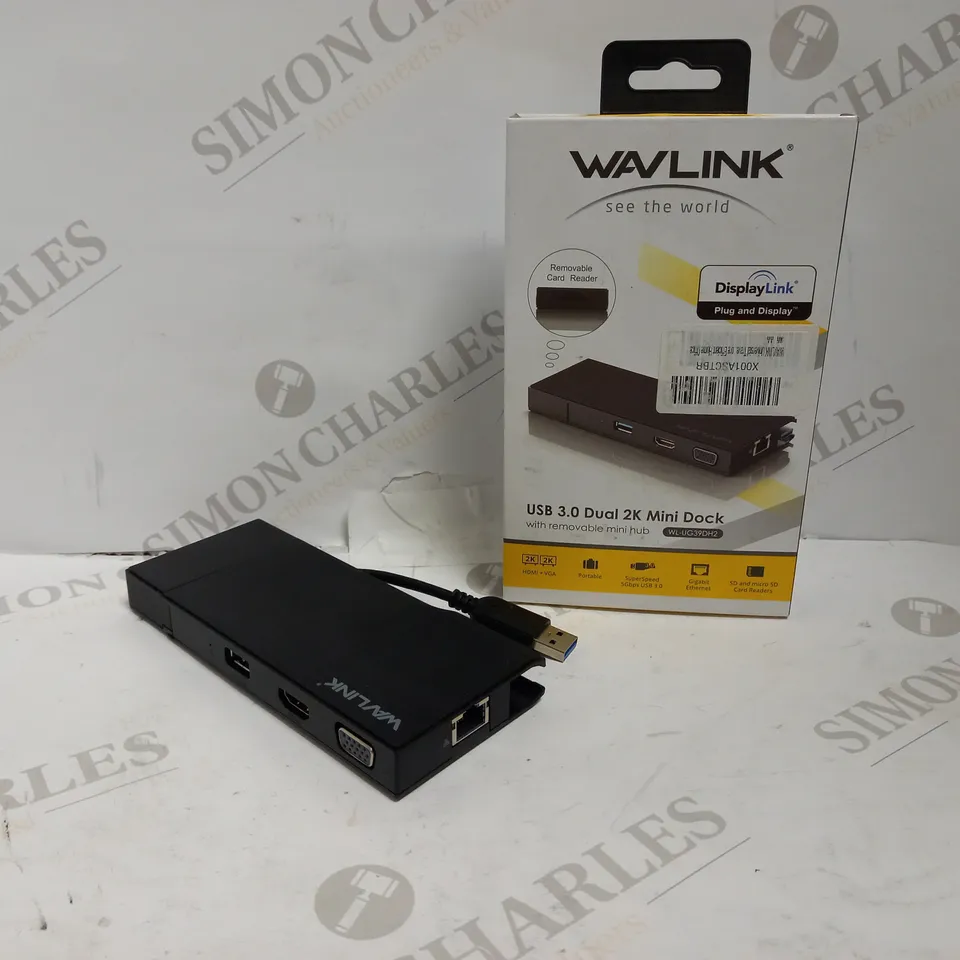 WAVLINK USB 3.0 DUAL 2K MINI DOCK