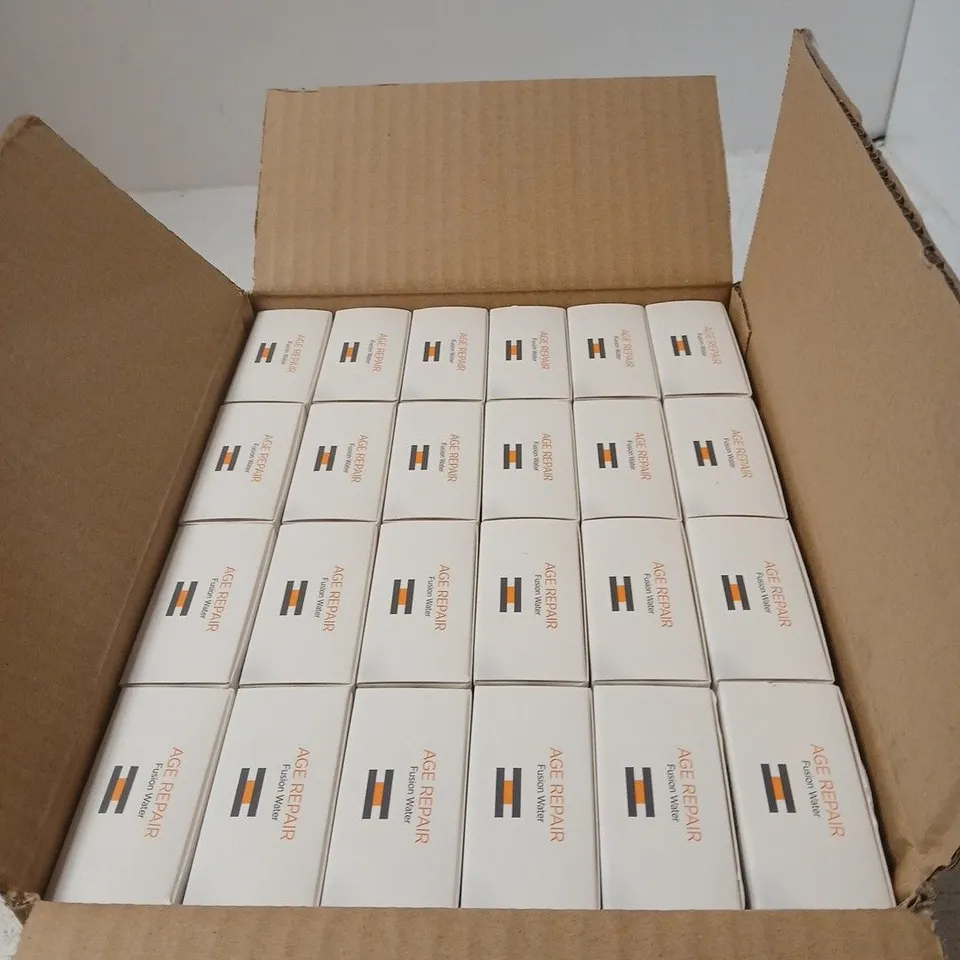 BOX OF APPROXIMATELY 24 X ISDIN FOTOULTRA AGE REPAIR FUSION WATER – SKINCARE (BOXED)