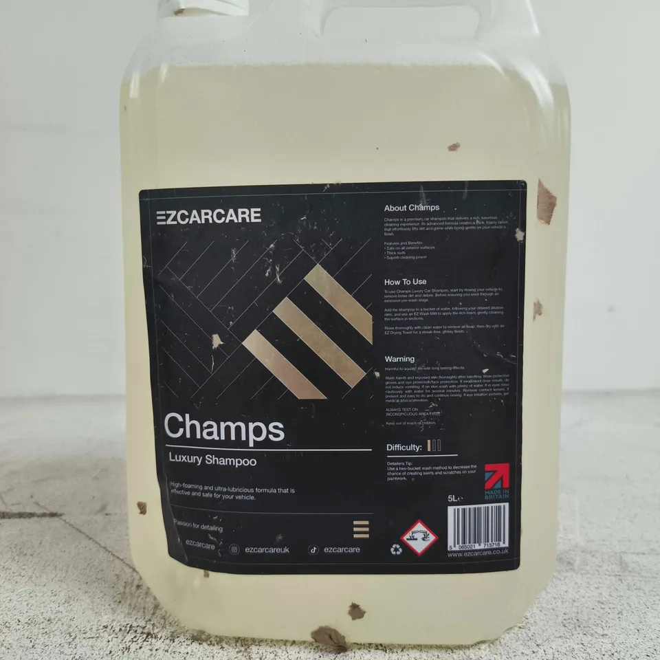 EZ CARE CARE CHAMPS LUXURY CAR SHAMPOO – 5L