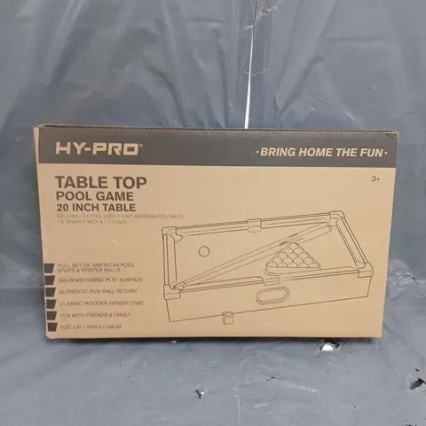 BOXED HY-PRO TALE TOP POOL GAME