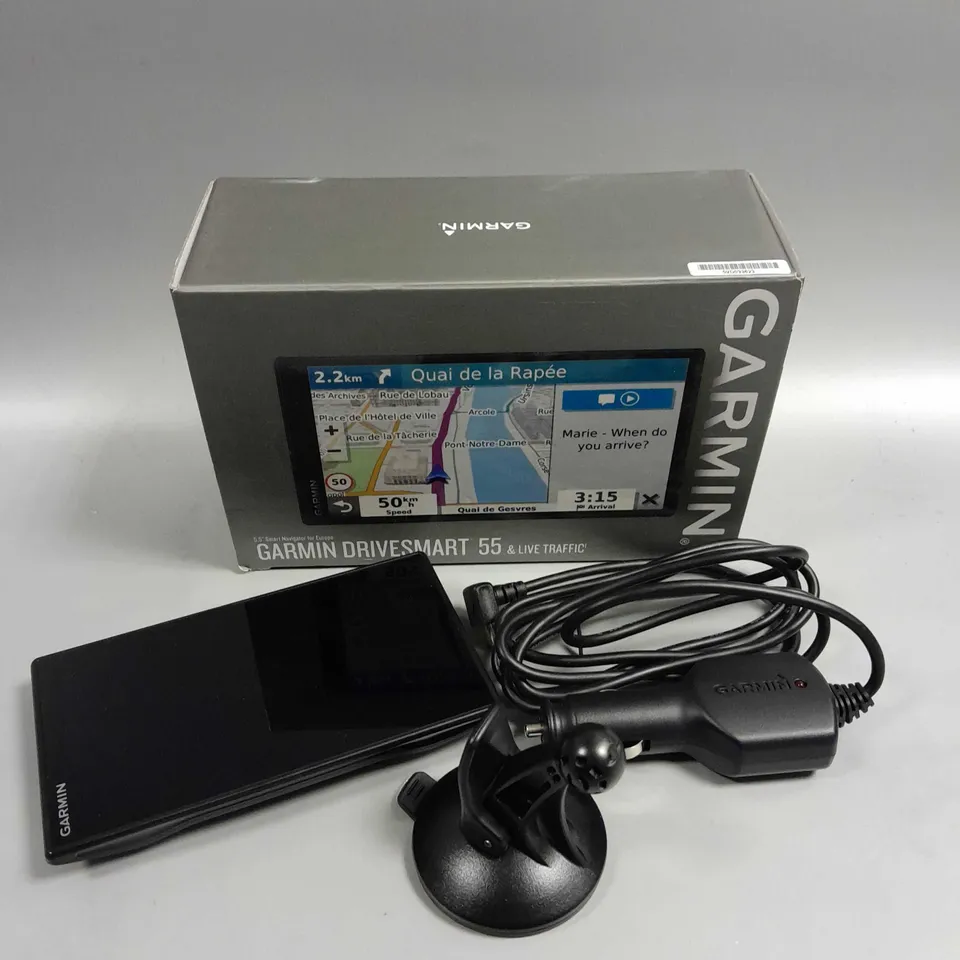 BOXED GARMIN DRIVESMART 55 SMART EUROPEAN NAVIGATOR 