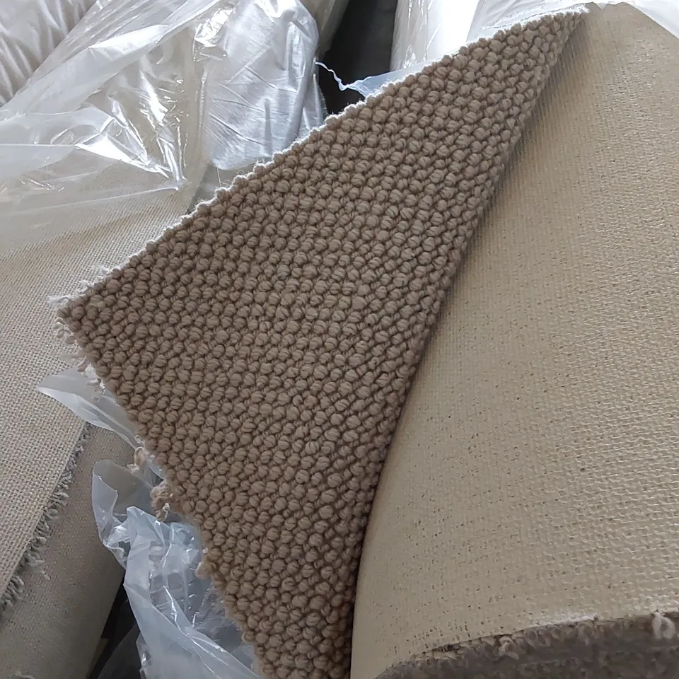 ROLL OF QUALITY HABBERLEY CLASSIC NATURAL JUTE CARPET // SIZE: APPROXIMATELY 4 X 12.7m