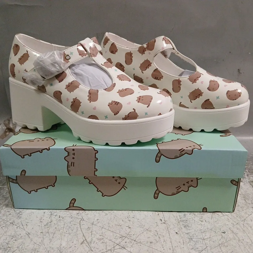 BOXED PAIR OF KOI SAI WHITE MARY JANES PUSHEEN EDITION SIZE UK 5