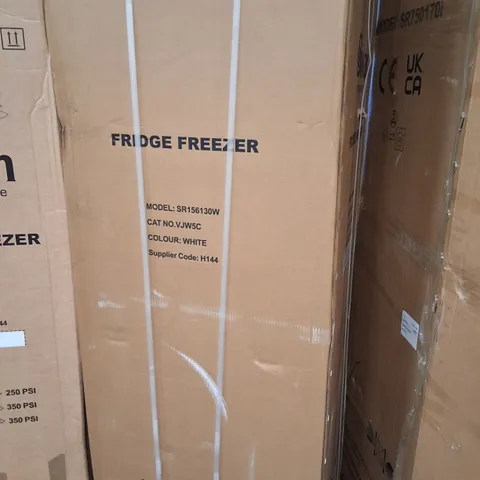 BOXED SR156130W 55CM WIDE, TOTAL NO FROST, 50/50 SPLIT, WATER DISPENSER, FRIDGE FREEZER - WHITE