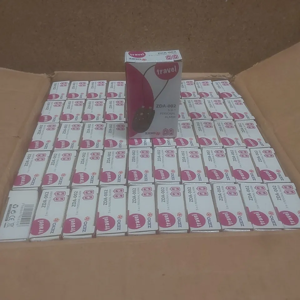 BOX OF APPROX 100 x ZERO TRAVEL ZDA-002 PERSONAL ALARMS