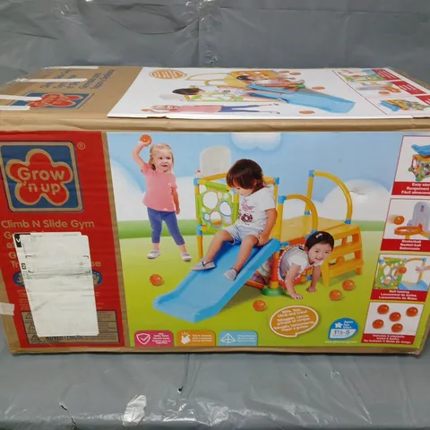 BOXED GROW'N UP CLIMB N SLIDE GYM