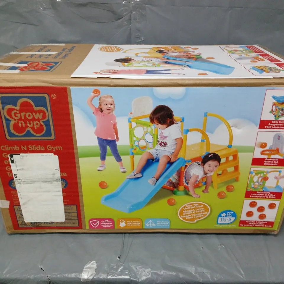 BOXED GROW'N UP CLIMB N SLIDE GYM
