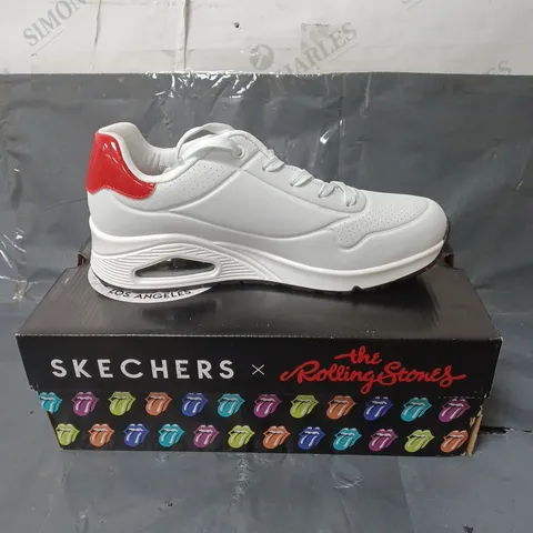 SKECHERS THE ROLLING STONES TRAINERS WHITE SIZE 7