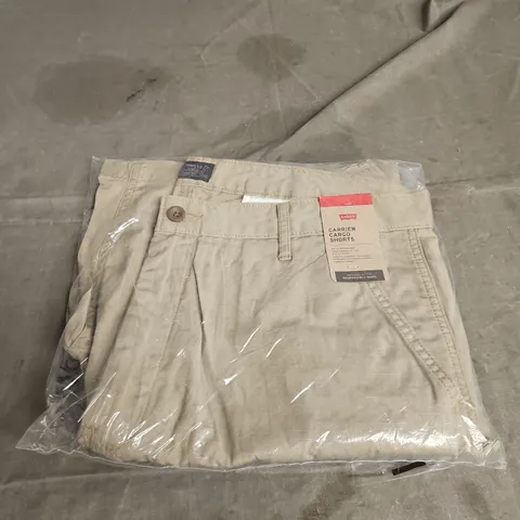 LEVI'S CARRIER CARGO SHORTS – KHAKI, SIZE 36, MEN'S
