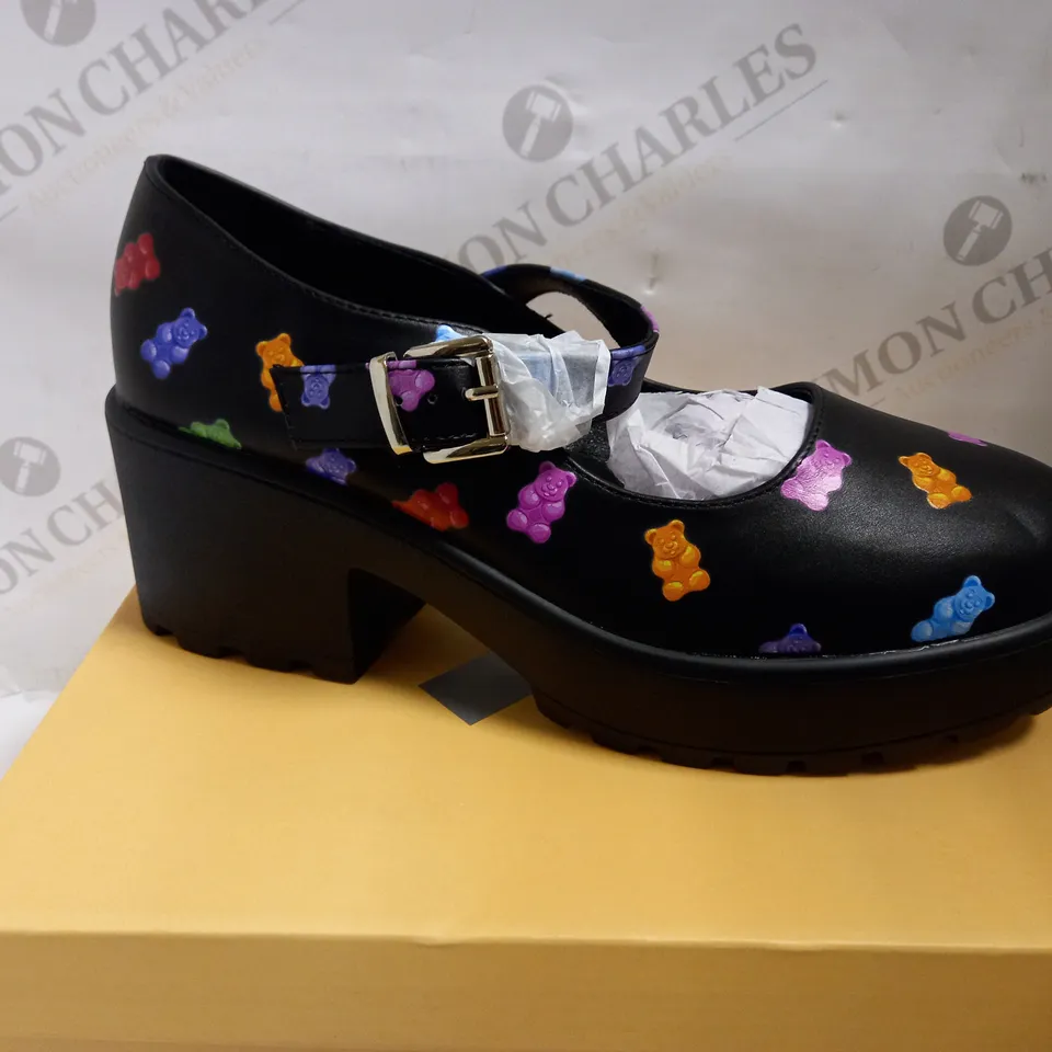 KOI VEGAN JINXYY GUMMY BEAR MARY JANES - BLACK SIZE 9