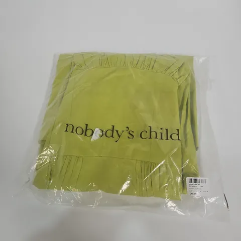 NOBODY'S CHILD SORAYA MIDI DRESS – LIME GREEN – UK 8 