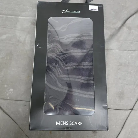 BOXED J.ALEXANDER MENS ROCHELLE STRIPED SCARF