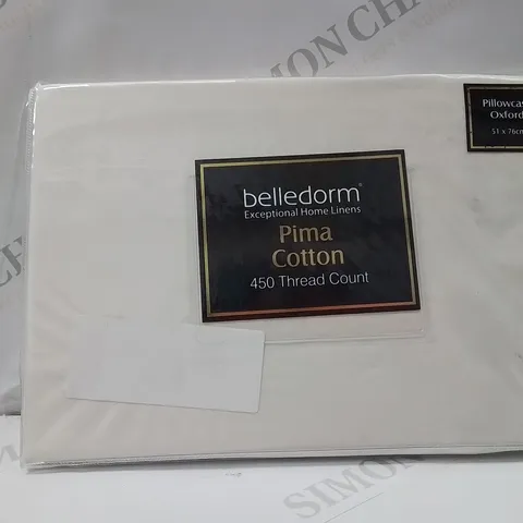 BRAND NEW BELLEDORM 450 THREAD COUNT PIMA COTTON OXFORD PILLOWCASE