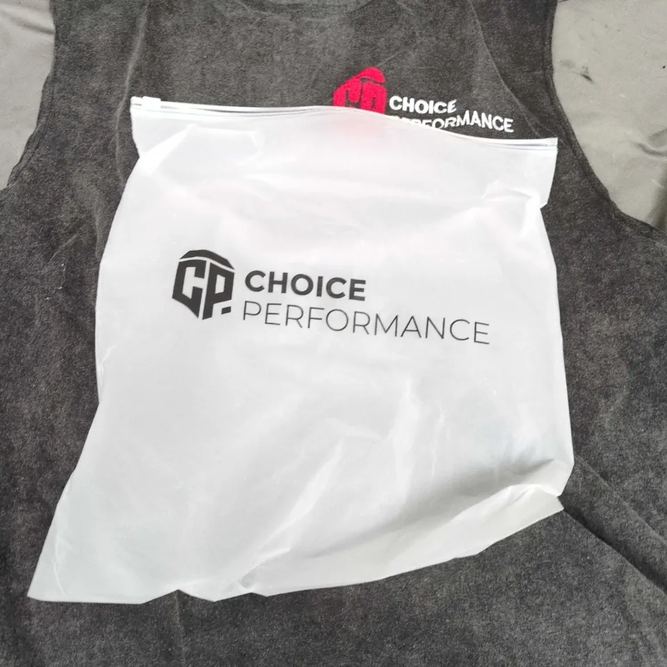 CHOICE PERFORMANCE SLEEVELESS TOP – GREY, SIZE L
