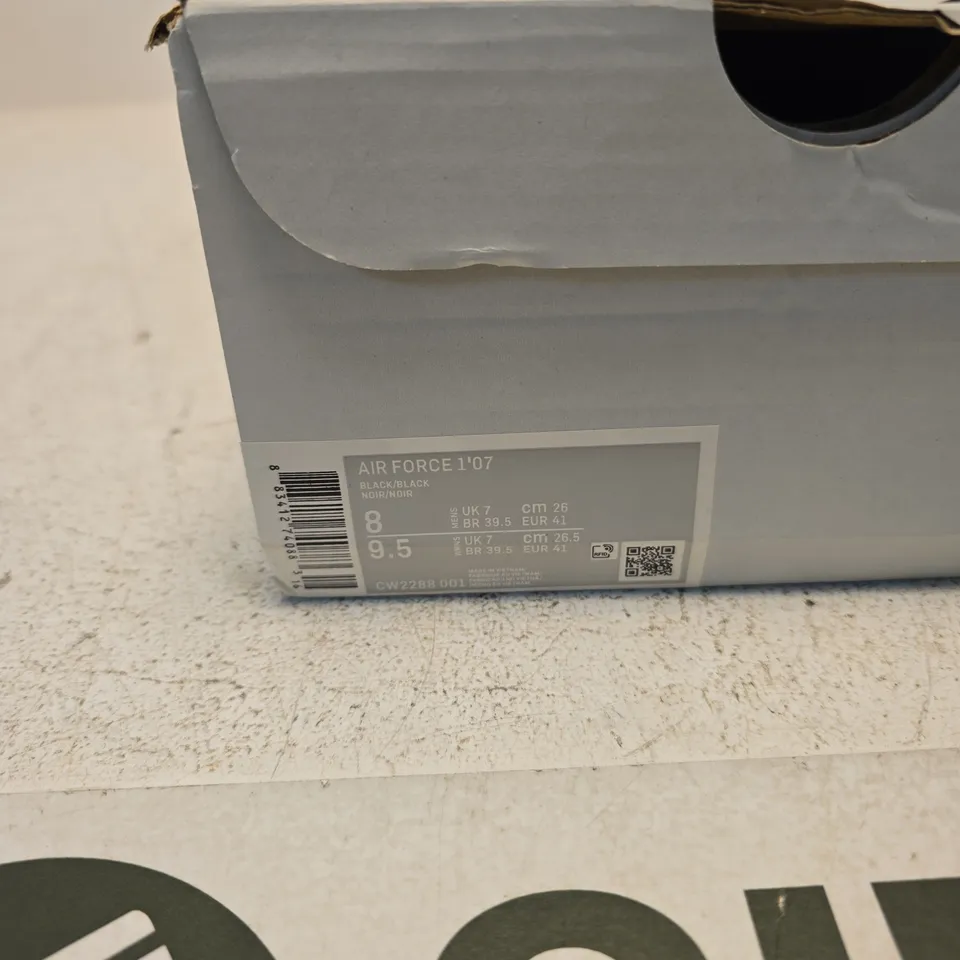 NIKE AIR FORCE 1 '07 BLACK – UK 7