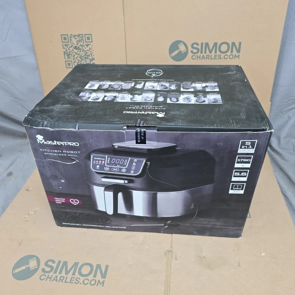 MASTERPRO KITCHEN ROBOT SMOKELESS GRILL – BOXED