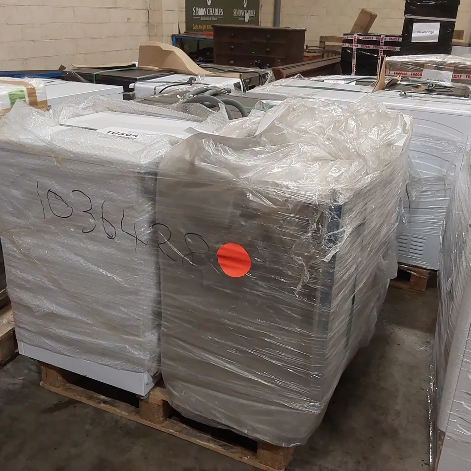 PALLET OF APPROXIMATELY 4 UNPROCESSED RAW RETURN WHITE GOODS TO INCLUDE;