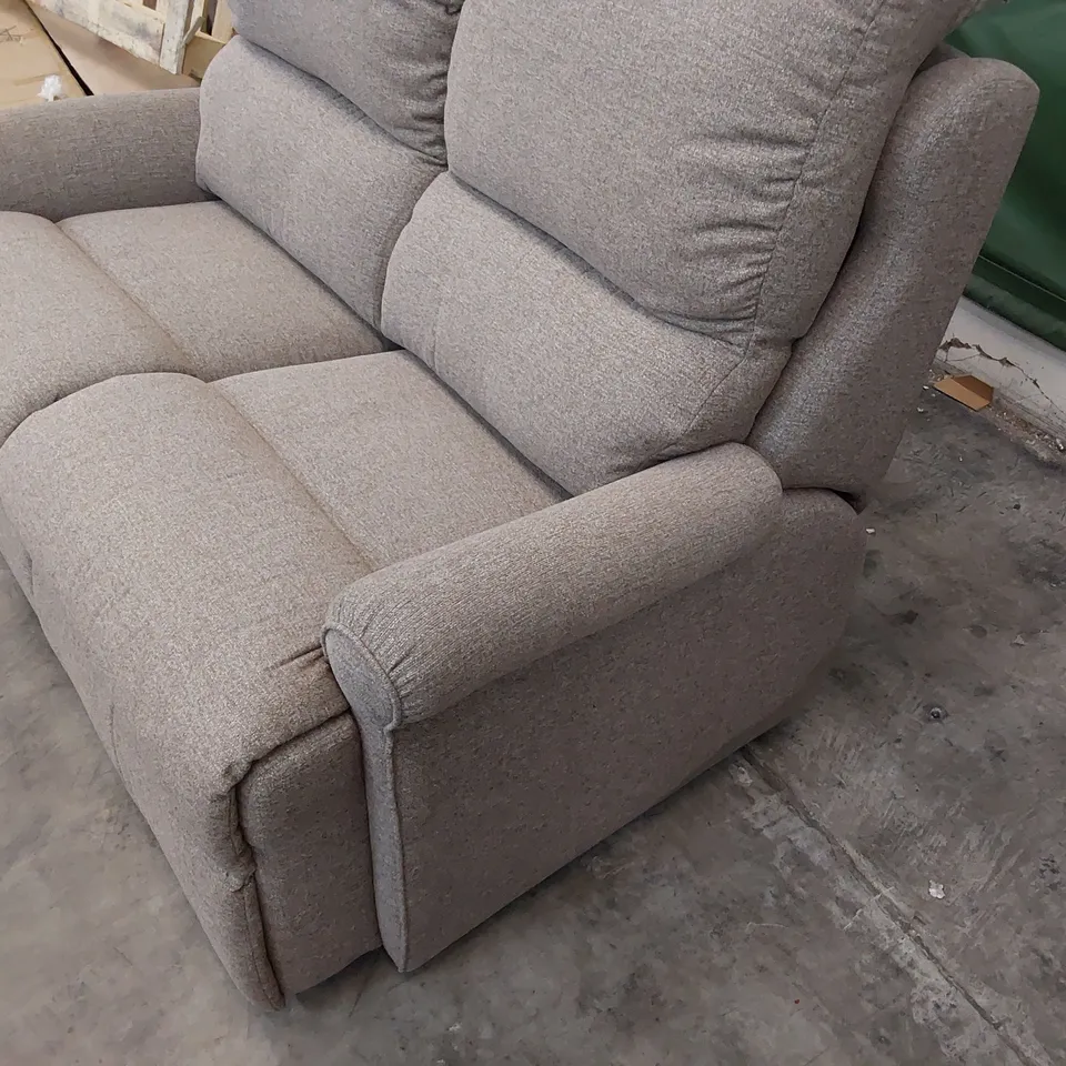 QUALITY BRITISH DESIGNER G PLAN TWO SEATER SOFA BEIGE FABRIC 