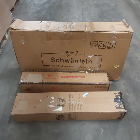 PALLET OF ASSORTED HOUSEHOLD ITEMS AND CONSUMER PRODUCTS TO INCLUDE; BOXED CAMPING ITEMS & BOXED HOME FURNITURE ETC 