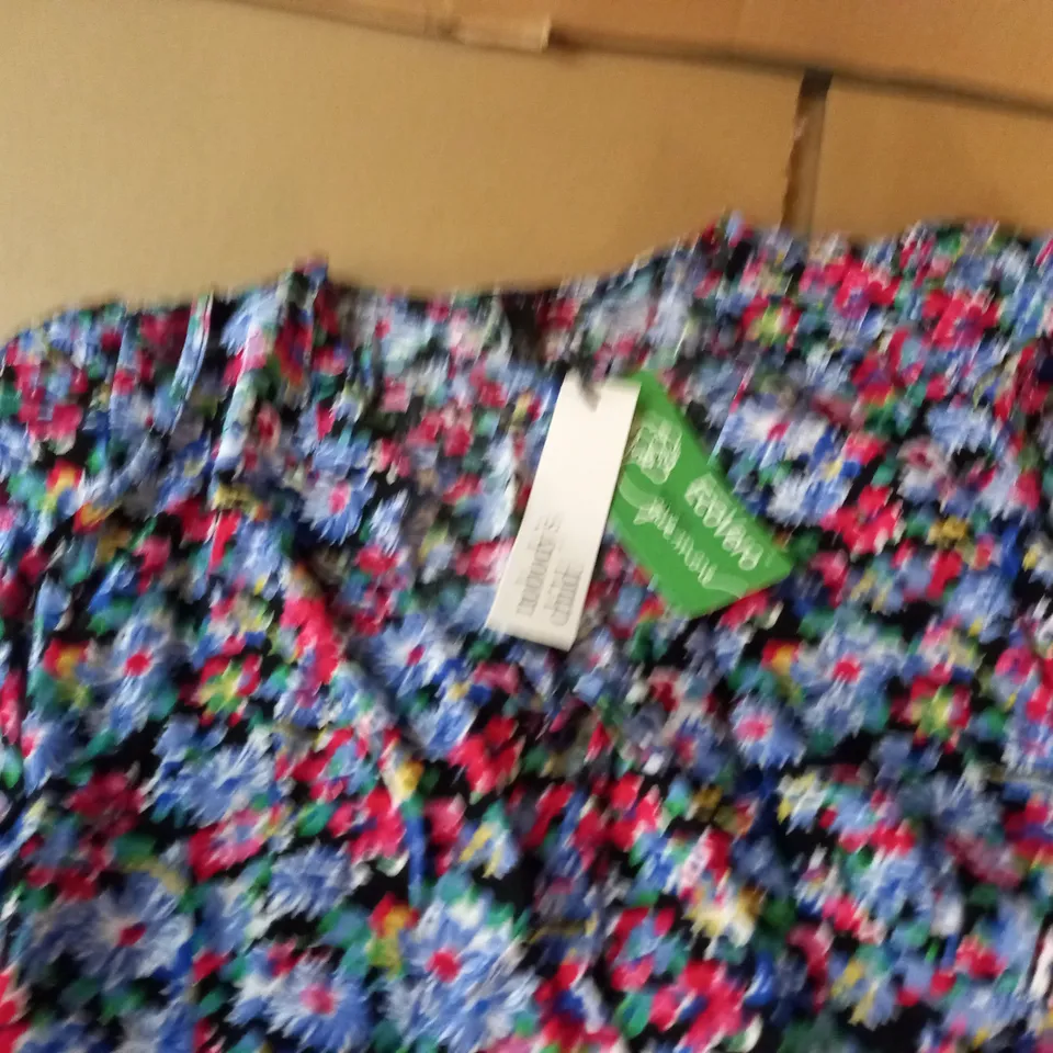 NOBODYS CHILD BRIONEY FLORAL BLUE MIDI DRESS - 8