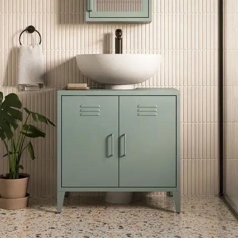 BOXED HELGA UNDER SINK UNIT - GREEN (1 BOX)