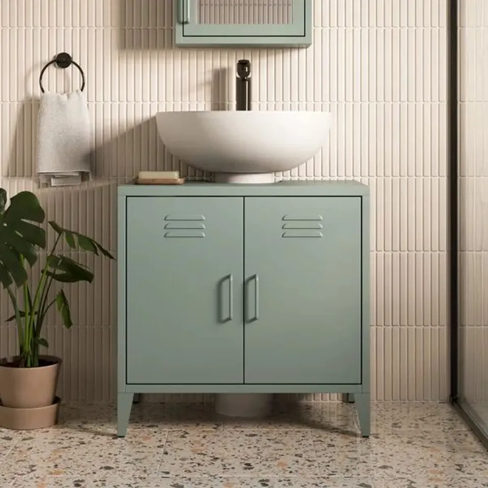 BOXED HELGA UNDER SINK UNIT - GREEN (1 BOX)