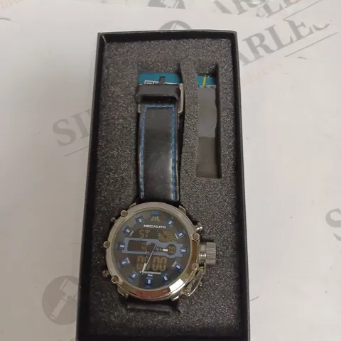 MEGALITH 8051 ANALOGUE DIGITAL LEATHER STRAP WATCH