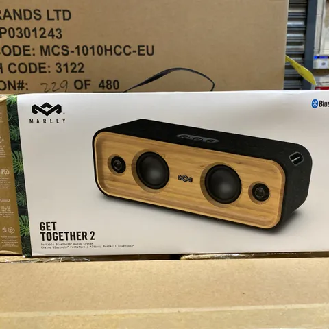 BOXED MARLEY GET TOGETHER PORTABLE BLUETOOTH AUDIO SYSTEM 