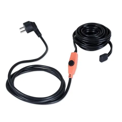 HEATING CABLE 4M PLANTS TUBE FROST PROTECTION SOIL 16W 6-13°C IP68 - BLACK