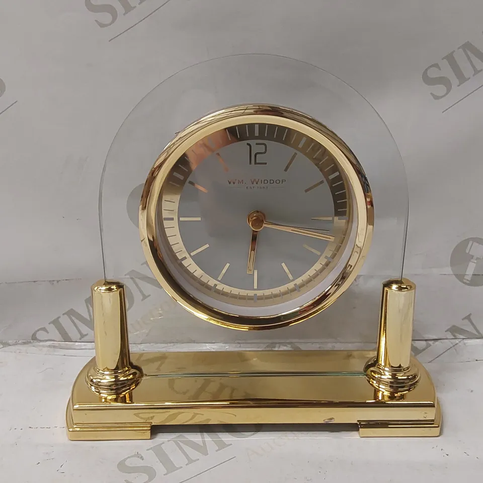 BOXED ANALOGUE QUARTZ MOVEMENT / CRYSTAL TABLETOP CLOCK
